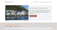 Desktop Screenshot of enivest.no