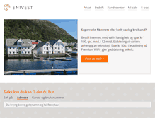 Tablet Screenshot of enivest.no